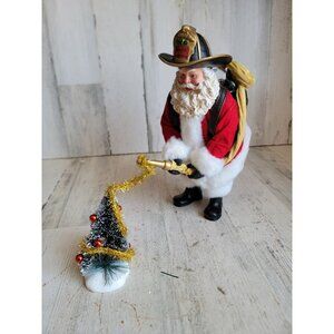 Clothique possible‎ dreams fireman Santa Claus firefighter Xmas decor